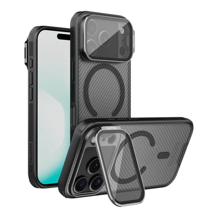 NILLKIN CamShield Prop Cover trasparente con specchio, custodia magnetica MagSafe per PC e telefono., For iPhone 17 Pro Max, For iPhone 17 Pro