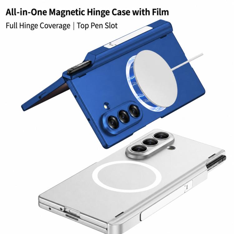 Custodia per telefono GKK MagSafe con cerniera pieghevole magnetica, supporto e scomparti per penna., For Galaxy Z Fold8 Ultra 5G, For Samsung Galaxy Z Fold7 5G