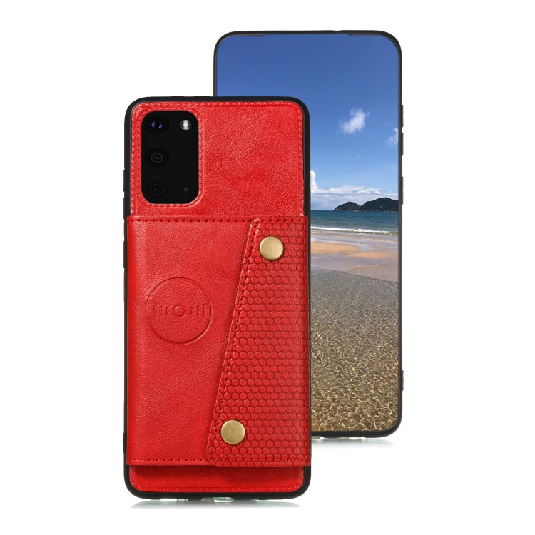 Custodia protettiva magnetica antiurto in PU + TPU con doppia fibbia con slot per schede e supporto, For OPPO A53, For Samsung Galaxy S20 FE