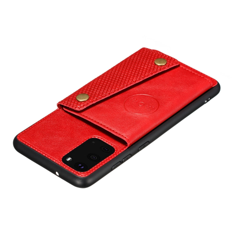 Custodia protettiva magnetica antiurto in PU + TPU con doppia fibbia con slot per schede e supporto, For OPPO A53, For Samsung Galaxy S20 FE