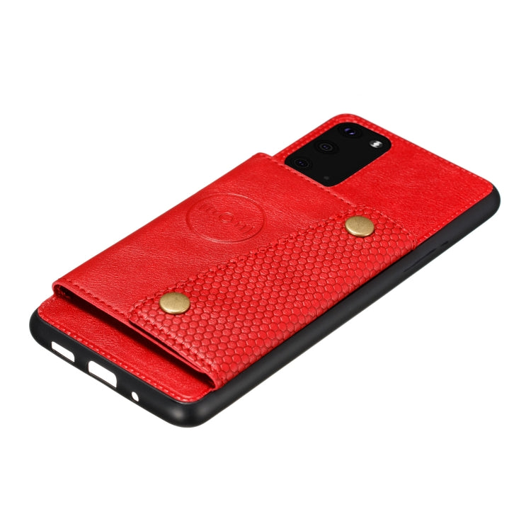 Custodia protettiva magnetica antiurto in PU + TPU con doppia fibbia con slot per schede e supporto, For OPPO A53, For Samsung Galaxy S20 FE