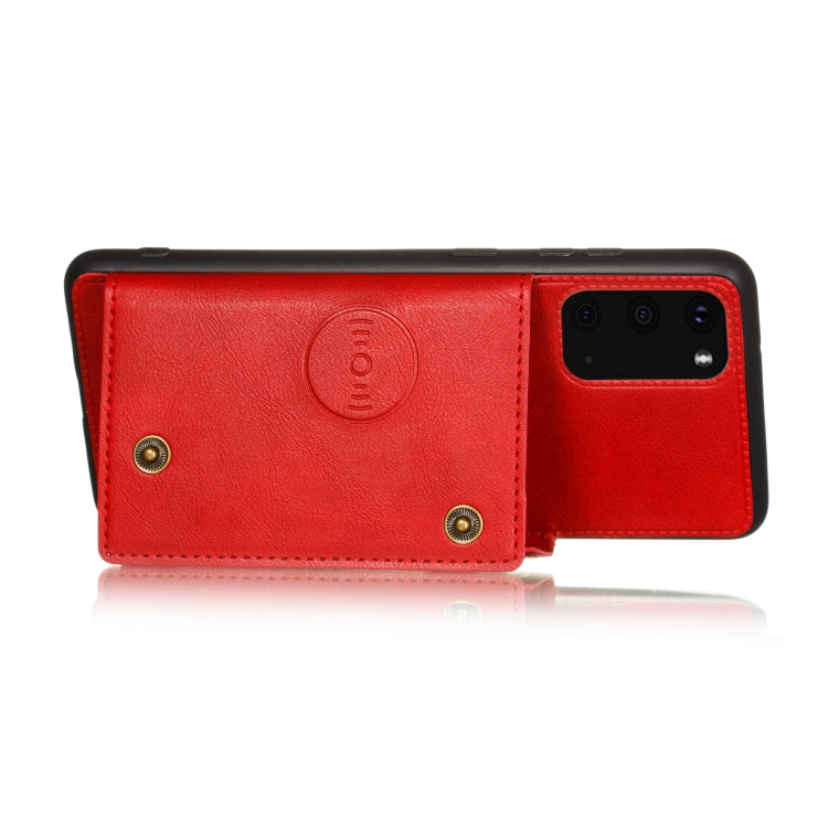 Custodia protettiva magnetica antiurto in PU + TPU con doppia fibbia con slot per schede e supporto, For OPPO A53, For Samsung Galaxy S20 FE
