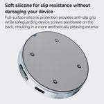 YCE-V195J USB-C / Type-C to PD3.0, HD2.1, USB3.2, 3.5mm, M.2 NVMe Magnetic Hard Drive Enclosure, YCE-V195J