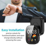 Custodia protettiva per orologio xDfind con pellicola temperata integrata nel PC., For Redmi Watch 4