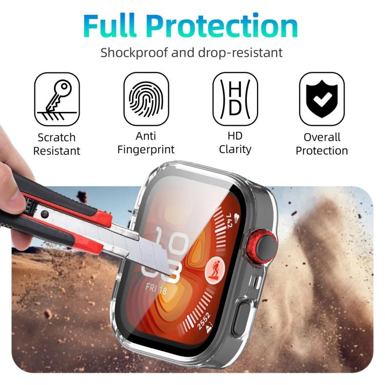 Custodia protettiva per orologio xDfind con pellicola temperata integrata nel PC., For Huawei Watch Fit 4 Pro, For Huawei Watch Fit 4