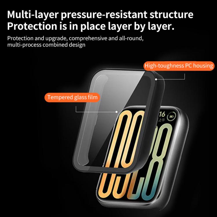 Custodia protettiva per orologio xDfind con pellicola temperata integrata nel PC., For Xiaomi Smart Band 9 Pro