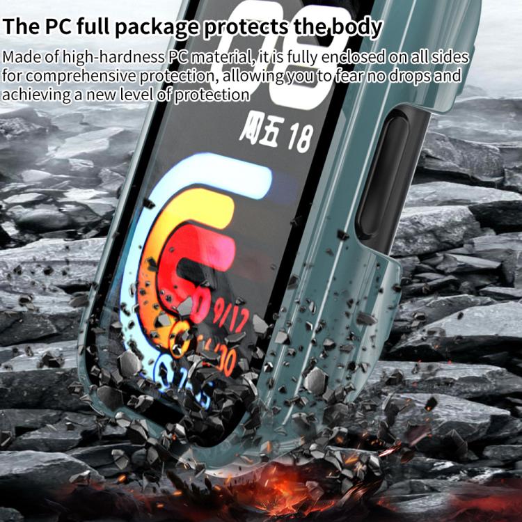 Custodia protettiva per orologio xDfind con pellicola temperata integrata nel PC., For Huawei Band 10 / 9 / 8