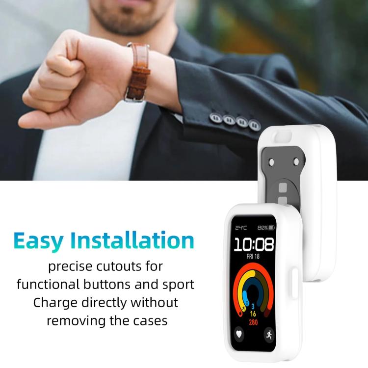 Cover protettiva in silicone per orologio xDfind, For Huawei Band 10 / 9 / 8