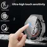xDfind Cover protettiva per orologio con pellicola temperata a gradiente integrata nel PC, For Huawei Watch GT 5 Pro 46mm, For Huawei Watch GT 5 Pro 42mm