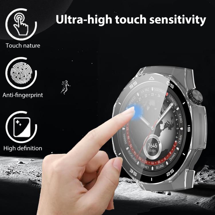 xDfind Cover protettiva per orologio con pellicola temperata a gradiente integrata nel PC, For Huawei Watch GT 5 Pro 46mm, For Huawei Watch GT 5 Pro 42mm