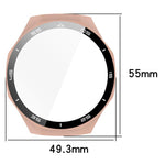 xDfind Cover protettiva per orologio con pellicola temperata a gradiente integrata nel PC, For Huawei Watch GT 5 Pro 46mm, For Huawei Watch GT 5 Pro 42mm
