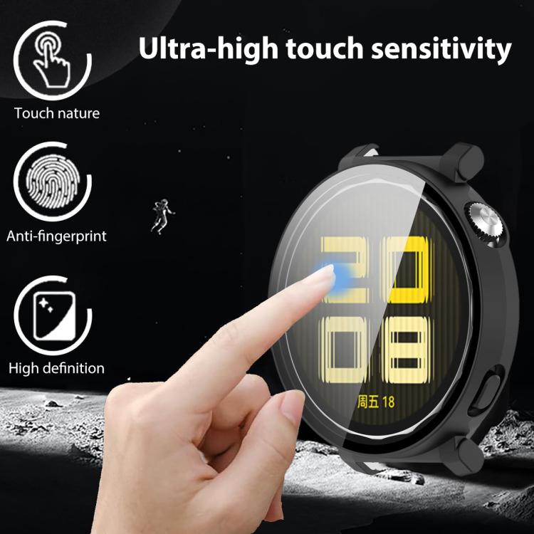 Custodia protettiva per orologio xDfind con pellicola temperata integrata nel PC., For Huawei Watch GT 5 Pro 46mm, For Huawei Watch GT 5 Pro 42mm