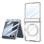 Custodia per telefono GKK con cerniera magnetica integrata MagSafe, airbag pieghevole e supporto girevole., For Galaxy Z Fold8 Ultra 5G, For Galaxy Z Flip8 5G, For Samsung Galaxy Z Flip7 5G