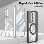 Custodia per telefono GKK con cerniera magnetica integrata MagSafe, airbag pieghevole e supporto girevole., For Galaxy Z Fold8 Ultra 5G, For Galaxy Z Flip8 5G, For Samsung Galaxy Z Flip7 5G