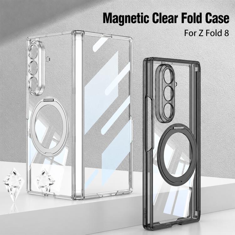 Custodia per telefono GKK con cerniera magnetica integrata MagSafe, airbag pieghevole e supporto girevole., For Galaxy Z Fold8 Ultra 5G, For Galaxy Z Flip8 5G, For Samsung Galaxy Z Flip7 5G