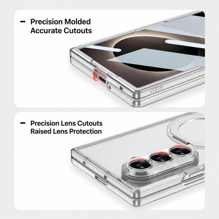 Custodia per telefono GKK con cerniera magnetica integrata MagSafe, airbag pieghevole e supporto girevole., For Galaxy Z Fold8 Ultra 5G, For Galaxy Z Flip8 5G, For Samsung Galaxy Z Flip7 5G
