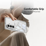 Custodia per telefono GKK con cerniera magnetica integrata MagSafe, airbag pieghevole e supporto girevole., For Galaxy Z Fold8 Ultra 5G, For Galaxy Z Flip8 5G, For Samsung Galaxy Z Flip7 5G