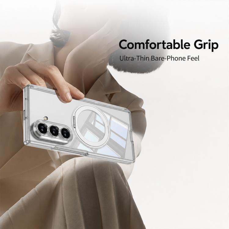 Custodia per telefono GKK con cerniera magnetica integrata MagSafe, airbag pieghevole e supporto girevole., For Galaxy Z Fold8 Ultra 5G, For Galaxy Z Flip8 5G, For Samsung Galaxy Z Flip7 5G