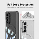 Custodia per telefono GKK con cerniera magnetica integrata MagSafe, airbag pieghevole e supporto girevole., For Galaxy Z Fold8 Ultra 5G, For Galaxy Z Flip8 5G, For Samsung Galaxy Z Flip7 5G