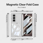 Custodia per telefono GKK con cerniera magnetica integrata MagSafe, airbag pieghevole e supporto girevole., For Galaxy Z Fold8 Ultra 5G, For Galaxy Z Flip8 5G, For Samsung Galaxy Z Flip7 5G