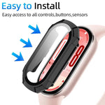 xDfind Armor Pellicola temperata integrata per PC e orologio - Cover protettiva integrata, For Xiaomi Smart Band 9 / 9 NFC, For Xiaomi Smart Band 9 Ceramic / 8