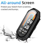 xDfind Armor Pellicola temperata integrata per PC e orologio - Cover protettiva integrata, For Xiaomi Smart Band 9 / 9 NFC, For Xiaomi Smart Band 9 Ceramic / 8