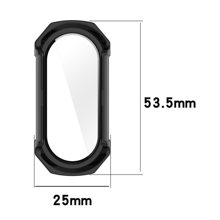 xDfind Armor Pellicola temperata integrata per PC e orologio - Cover protettiva integrata, For Xiaomi Smart Band 9 / 9 NFC, For Xiaomi Smart Band 9 Ceramic / 8
