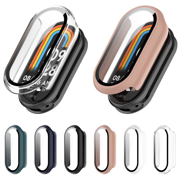 Custodia protettiva per orologio xDfind con pellicola temperata integrata nel PC., For Xiaomi Smart Band 10, For Xiaomi Smart Band 9 / 9 NFC, For Xiaomi Smart Band 9 Ceramic / 8