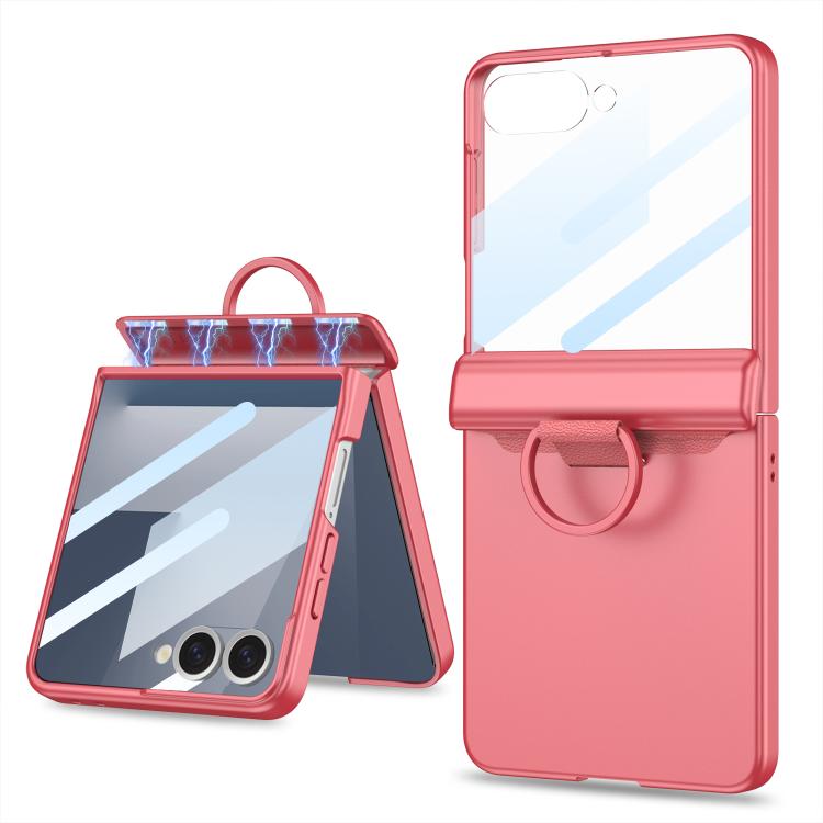 Custodia per telefono GKK pieghevole con chiusura magnetica integrata e anello a D., For Galaxy Z Flip8 5G, For Samsung Galaxy Z Flip7 5G