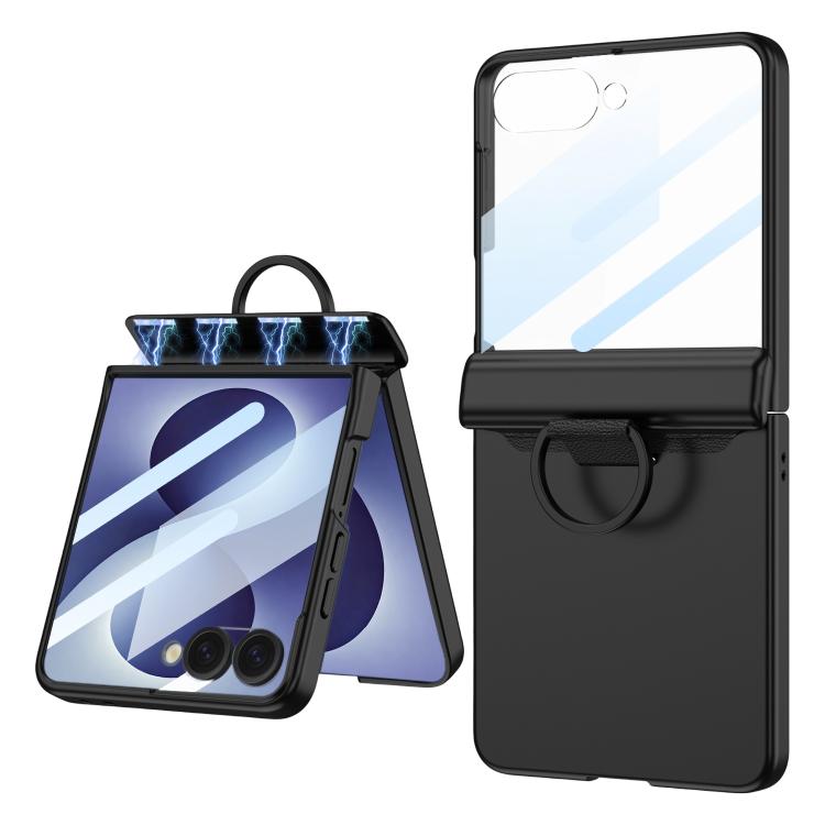 Custodia per telefono GKK pieghevole con chiusura magnetica integrata e anello a D., For Galaxy Z Flip8 5G, For Samsung Galaxy Z Flip7 5G