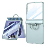 Custodia per telefono GKK pieghevole con chiusura magnetica integrata e anello a D., For Galaxy Z Flip8 5G, For Samsung Galaxy Z Flip7 5G