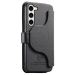 Portafoglio in pelle con cerniera, protezione antifurto MagSafe RFID in tessuto twill, custodia per telefono con cerniera., For Galaxy S23 5G, For Galaxy S22+ 5G, For Galaxy S22 5G, For Galaxy S21 FE 5G