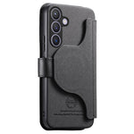 Portafoglio in pelle con cerniera, protezione antifurto MagSafe RFID in tessuto twill, custodia per telefono con cerniera., For Galaxy S24+ 5G, For Galaxy S24 5G, For Galaxy S23 FE 5G, For Galaxy S23+ 5G