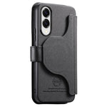 Portafoglio in pelle con cerniera, protezione antifurto MagSafe RFID in tessuto twill, custodia per telefono con cerniera., For Galaxy S25 Edge 5G, For Galaxy S25 5G, For Galaxy S25+ 5G, For Galaxy S24 FE 5G