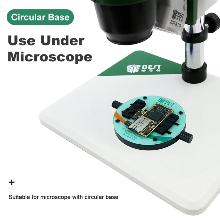 BEST BST-001X - Apparecchio di riparazione per schede madri in vetro temperato termoisolante a forma di anello, BEST BST-001X