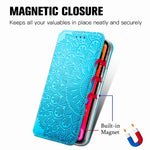 Custodia in pelle magnetica per iPhone 11