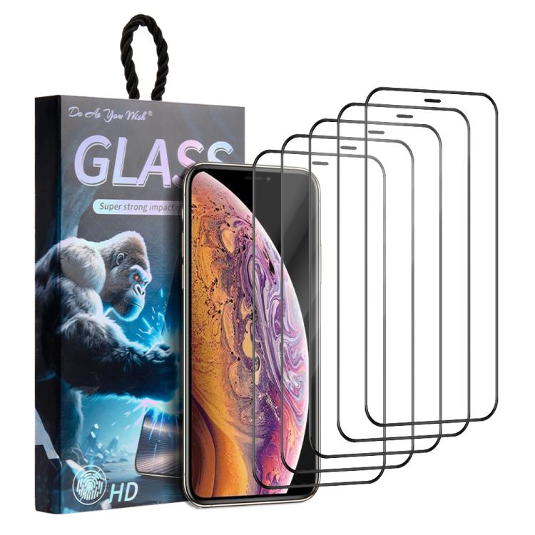 5 pezzi/confezione Pellicola in vetro temperato HD con stampa serigrafica "Fai come vuoi", For iPhone 17e / 16e, For iPhone 17 Pro Max, For iPhone 17 Pro, For iPhone 17, For iPhone Air, For iPhone 16 Pro Max, For iPhone 16 Pro, For iPhone 16 Plus      ...