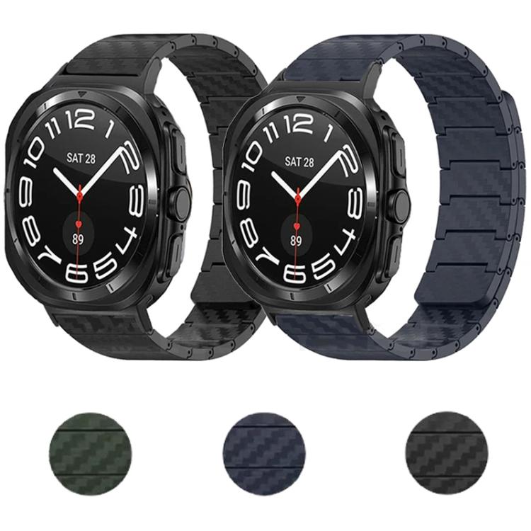 Cinturino per orologio in fibra di carbonio con chiusura magnetica., For Samsung Galaxy Watch Ultra 47mm / Ultra 2025, For Samsung Galaxy Watch8 / Watch8 Classic