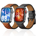 Cinturino per orologio in pelle con fori a forma di fiore di prugno, For Huawei Watch Fit4 / Fit4 Pro / Fit3, For Huawei Watch Fit 2, For Huawei Watch Fit