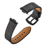 Cinturino per orologio in pelle con fori a forma di fiore di prugno, For Huawei Watch Fit4 / Fit4 Pro / Fit3, For Huawei Watch Fit 2, For Huawei Watch Fit