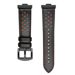 Cinturino per orologio in pelle con fori a forma di fiore di prugno, For Huawei Watch Fit4 / Fit4 Pro / Fit3, For Huawei Watch Fit 2, For Huawei Watch Fit