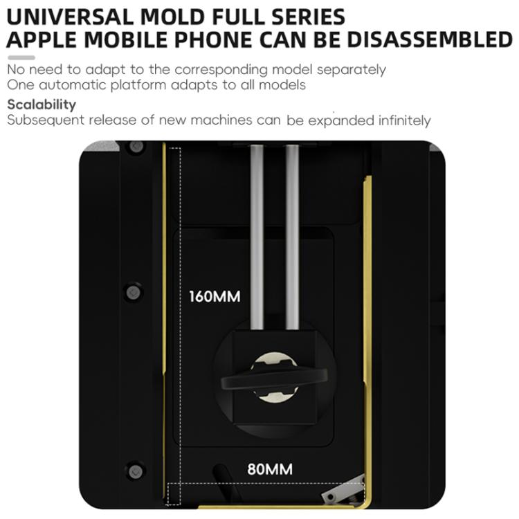 Macchina per la rimozione dello schermo con riscaldamento del telaio TBK 288H per iPhone, US Plug, UK Plug, AU Plug, EU Plug