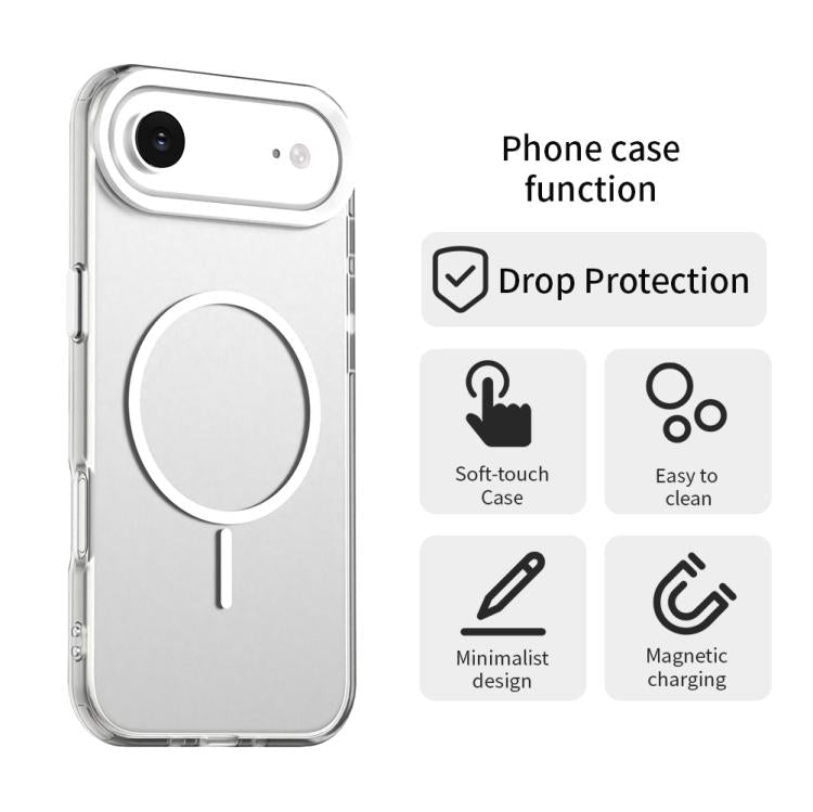 Custodia per telefono ibrida in PC e TPU Candy Fine Circle Magsafe, For iPhone Air, For iPhone 16 Pro Max, For iPhone 16 Pro