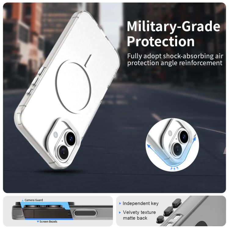 Custodia per telefono ibrida in PC e TPU Candy Fine Circle Magsafe, For iPhone 16 Plus, For iPhone 16, For iPhone 15 Pro Max