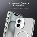 Custodia per telefono ibrida in PC e TPU Candy Fine Circle Magsafe, For iPhone 16 Plus, For iPhone 16, For iPhone 15 Pro Max