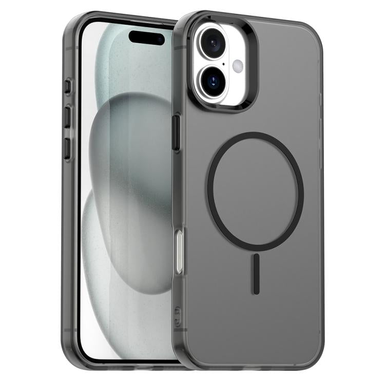 Custodia per telefono ibrida in PC e TPU Candy Fine Circle Magsafe, For iPhone 16 Plus, For iPhone 16, For iPhone 15 Pro Max