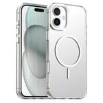 Custodia per telefono ibrida in PC e TPU Candy Fine Circle Magsafe, For iPhone 16 Plus, For iPhone 16, For iPhone 15 Pro Max