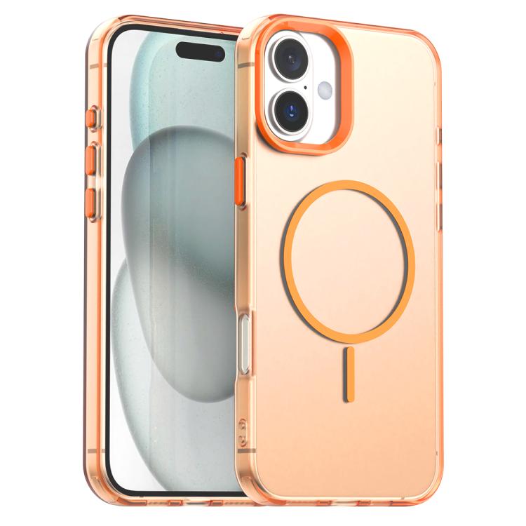 Custodia per telefono ibrida in PC e TPU Candy Fine Circle Magsafe, For iPhone 16 Plus, For iPhone 16, For iPhone 15 Pro Max