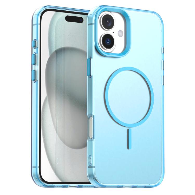 Custodia per telefono ibrida in PC e TPU Candy Fine Circle Magsafe, For iPhone 16 Plus, For iPhone 16, For iPhone 15 Pro Max