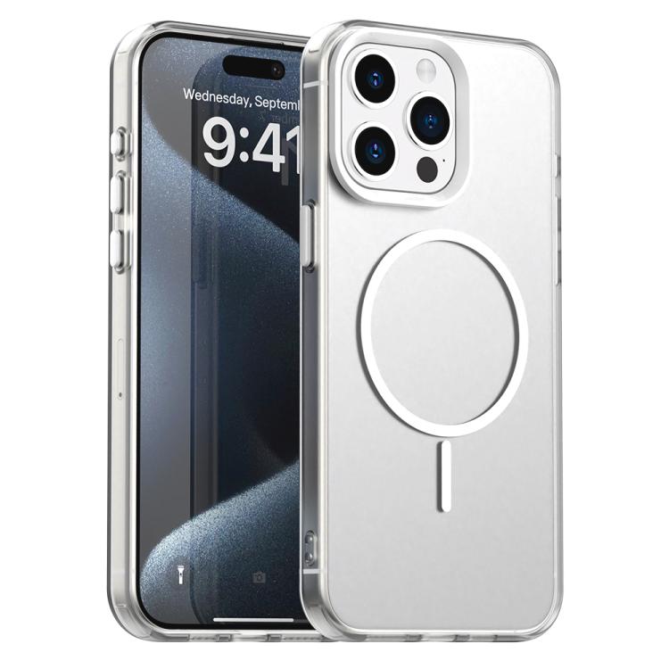 Custodia per telefono ibrida in PC e TPU Candy Fine Circle Magsafe, For iPhone 15 Pro, For iPhone 15 Plus, For iPhone 15